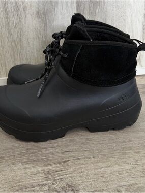 UGG Women's Tasman X Lace Waterproof Boots Black Platform Women’s Size 7